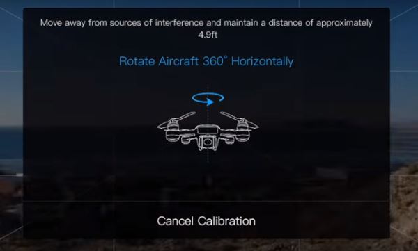 Come calibrare la bussola GPS del drone DJI Spark