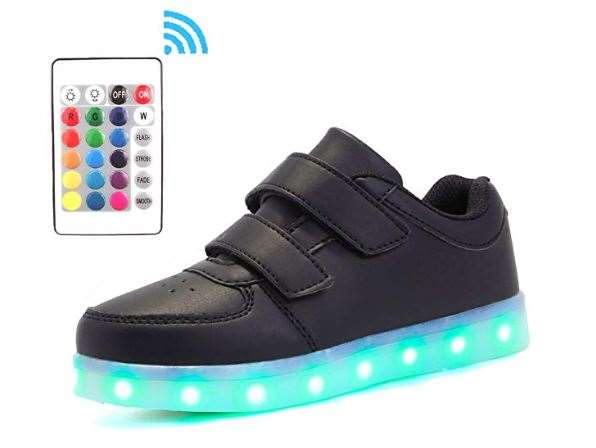 Scarpe che si illuminano con telecomando per bambini