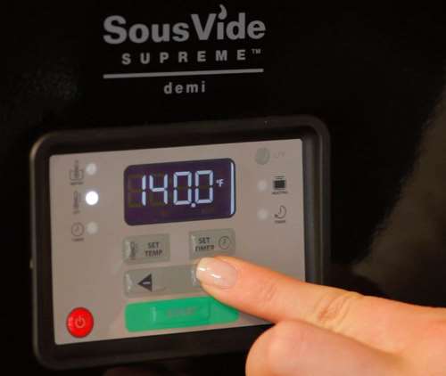 Sousvide Supreme: Impostazioni della temperatura