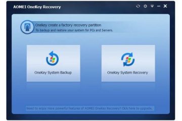 AOMEI OneKey Recovery recensione software backup e ripristino di sistema