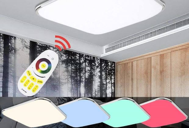 Hengda 64W lampadario a LED RGB con telecomando